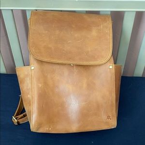 Beautiful Handmade leather backpack purse.